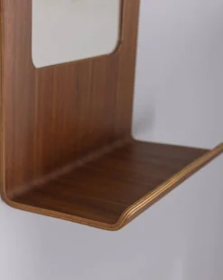 Miroir en teck par Franco Campo et Carlo Graffi, années 1960