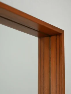 Miroir en teck suédois des années 1950-60