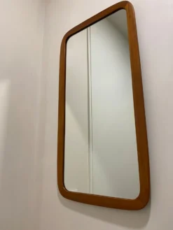miroir en teck, 76x39 cm