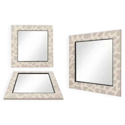 Miroir en travertin - fait main
