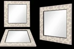 Miroir en travertin - fait main