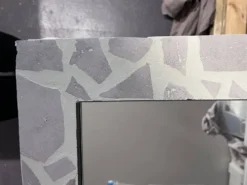Miroir en travertin - fait main