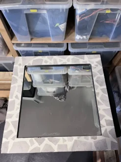 Miroir en travertin - fait main