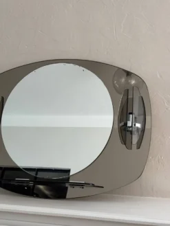 Miroir en verre fumé années 70 Fontana Arte