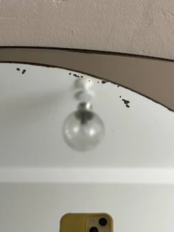 Miroir en verre fumé années 70 Fontana Arte