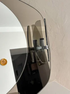 Miroir en verre fumé années 70 Fontana Arte