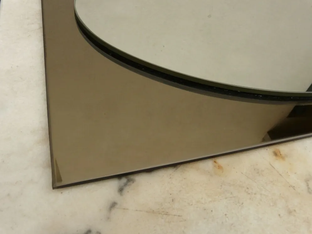 Miroir en verre italien lourd de 2 tons