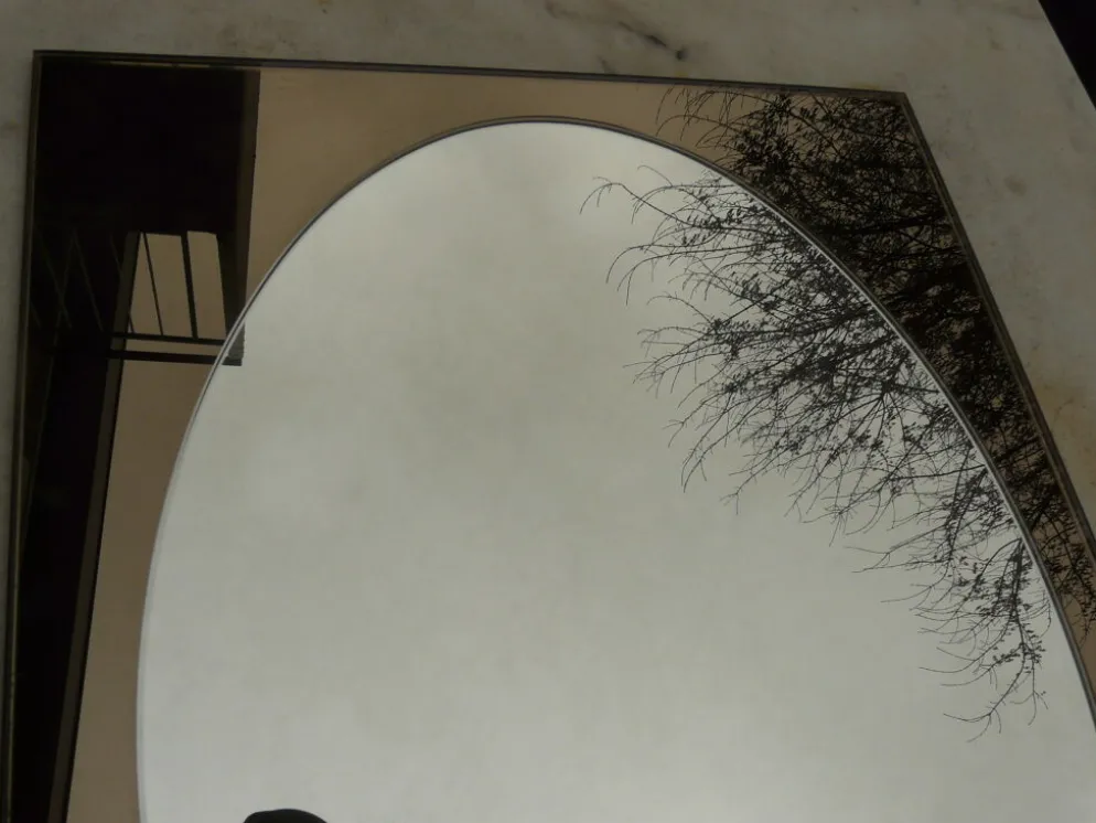 Miroir en verre italien lourd de 2 tons
