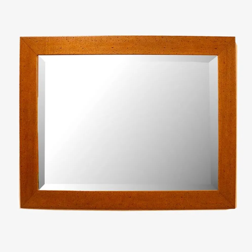 Miroir espagnol vintage avec cadre en bois