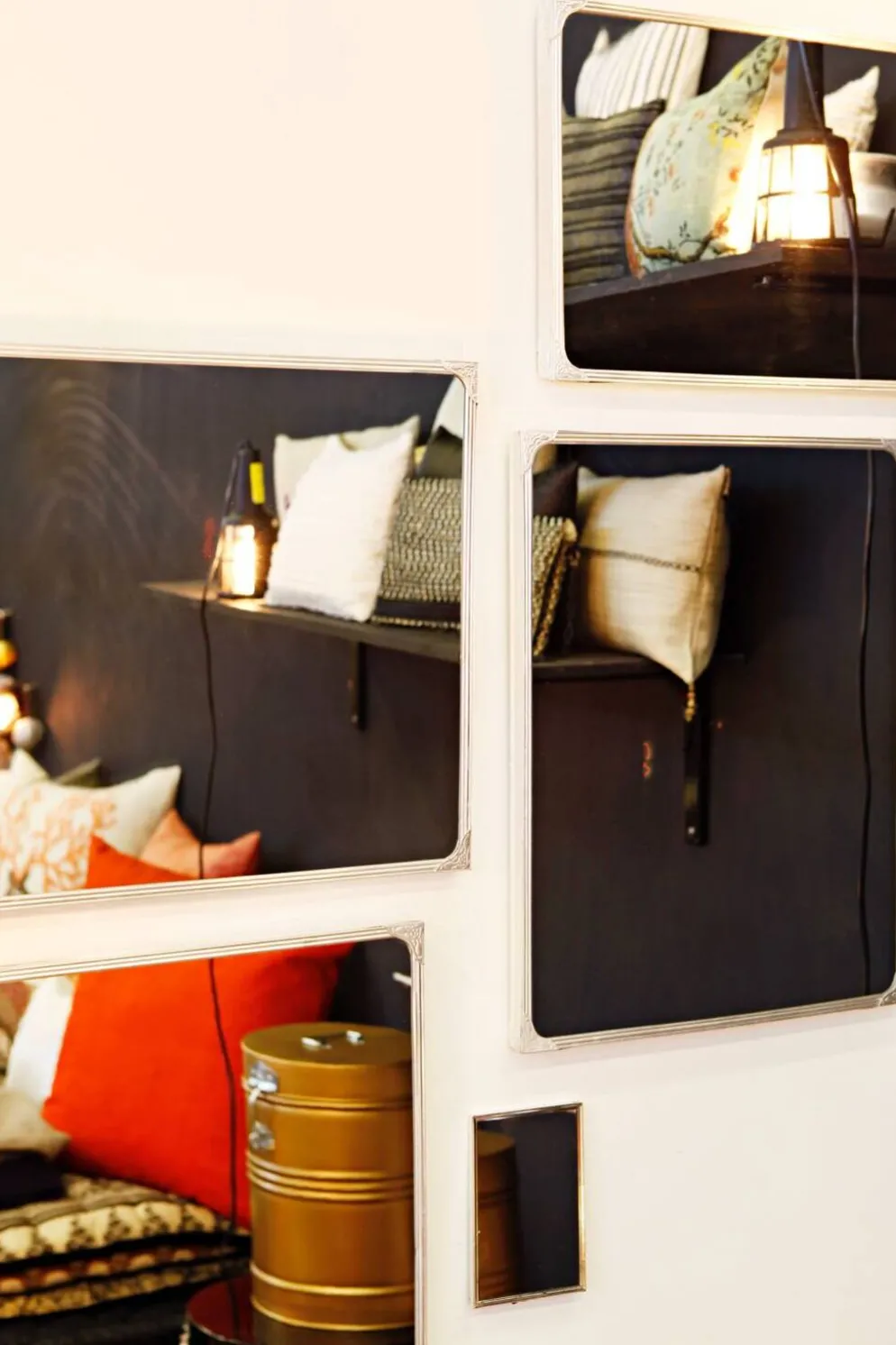 Miroir fabriqué à partir de matériaux recyclé