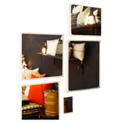 Miroir fabriqué à partir de matériaux recyclé