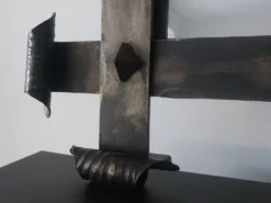 Miroir fer forgé brutaliste