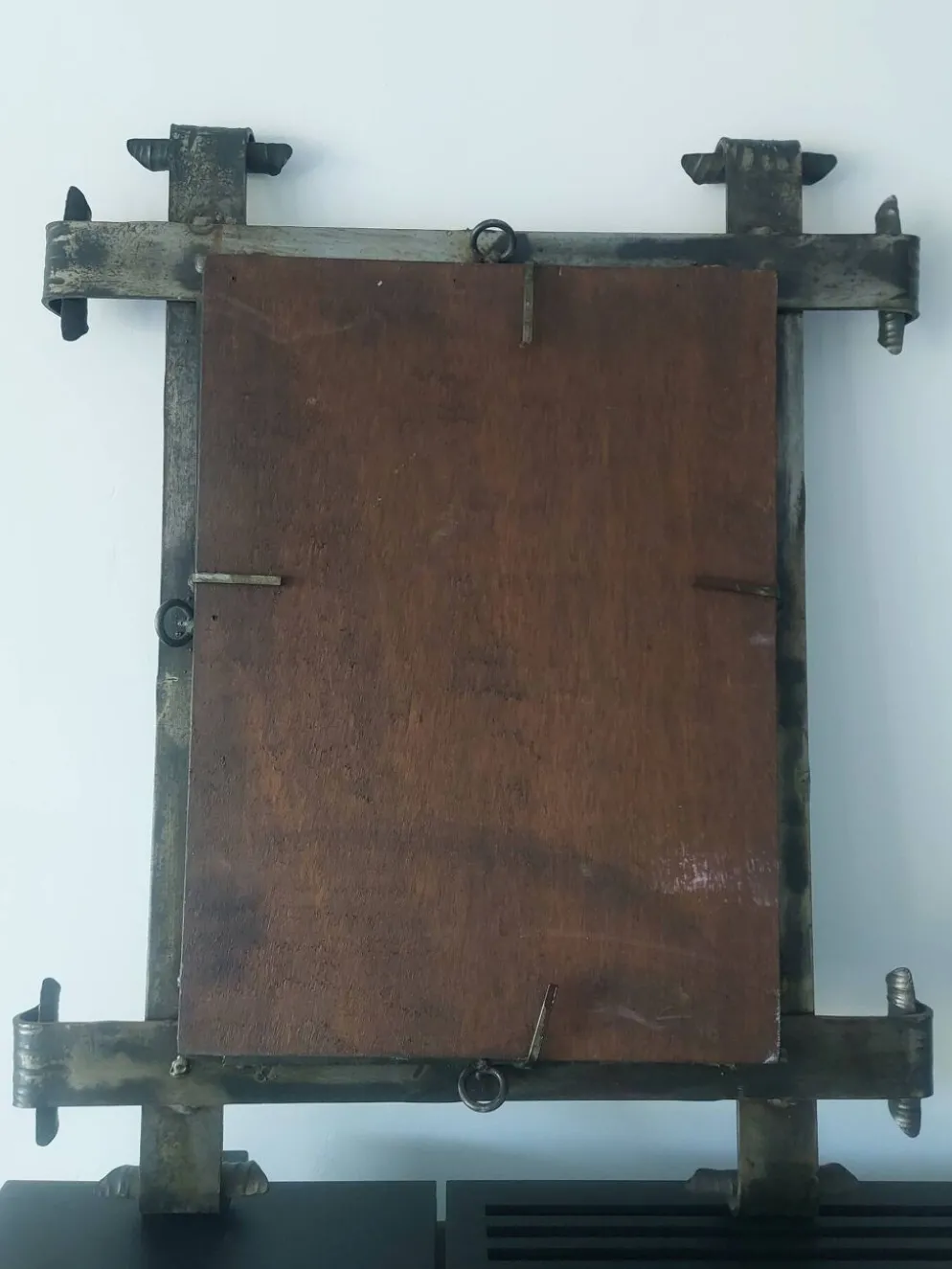 Miroir fer forgé brutaliste
