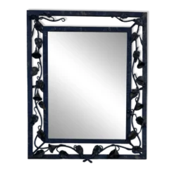 Miroir fer forgé liseron Art Déco