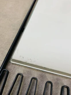 Miroir fer forgé mid-century, années 50, rectangle