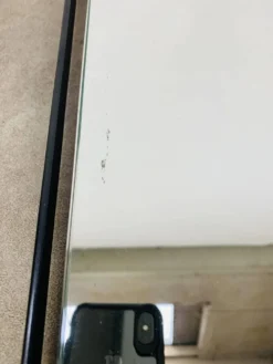 Miroir fer forgé mid-century, années 50, rectangle