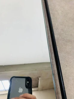 Miroir fer forgé mid-century, années 50, rectangle