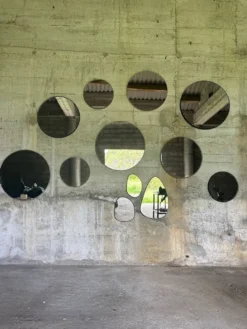 Miroir feutre de laine