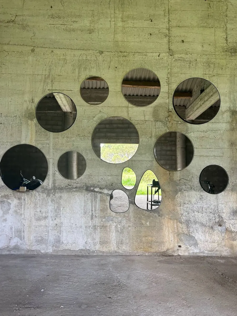 Miroir feutre de laine