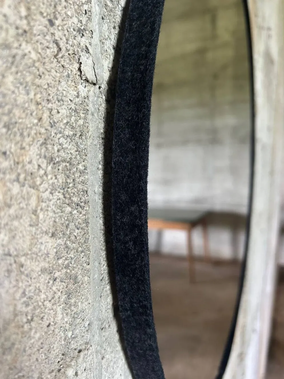 Miroir feutre de laine
