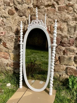 Miroir fin XIXème Portugais en bois style Bilros - Rare