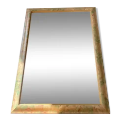 Miroir floral biseauté