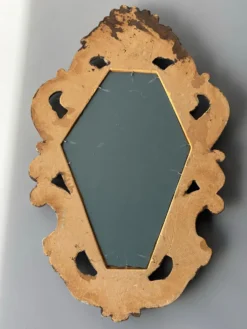Miroir florentin vintage polychrome – Italie, années 1950