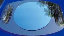 Miroir Fontana Arte avec appliques