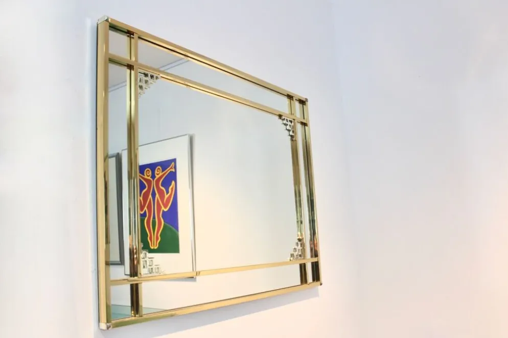 Miroir graphique par Belgochrom 105x80cm