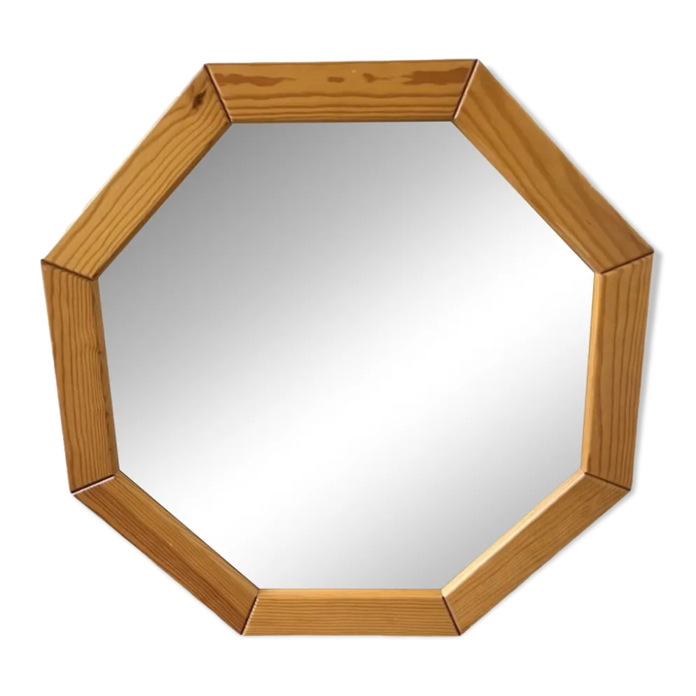 Miroir hexagonal pin années 80