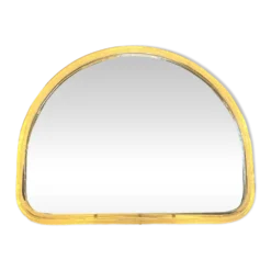 Miroir Hillebrand vintage demi-rond avec éclairage