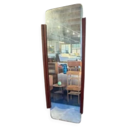 Miroir irrégulier en teck, Danemark 1960