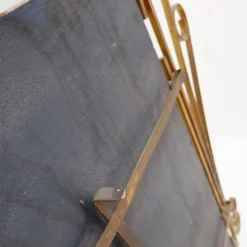 Miroir italien en laiton à volutes, milieu du siècle - 1950s