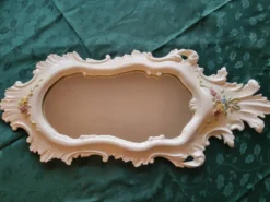 Miroir La Farnesiana de Carlo Corvi en céramique Italie 1950