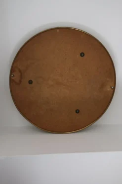 Miroir laiton rond ancien