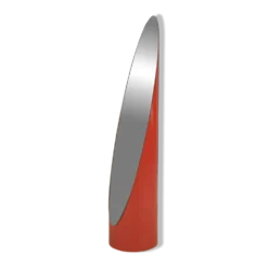 Miroir « Lipstick » en fibre laquée rouge 1970’s