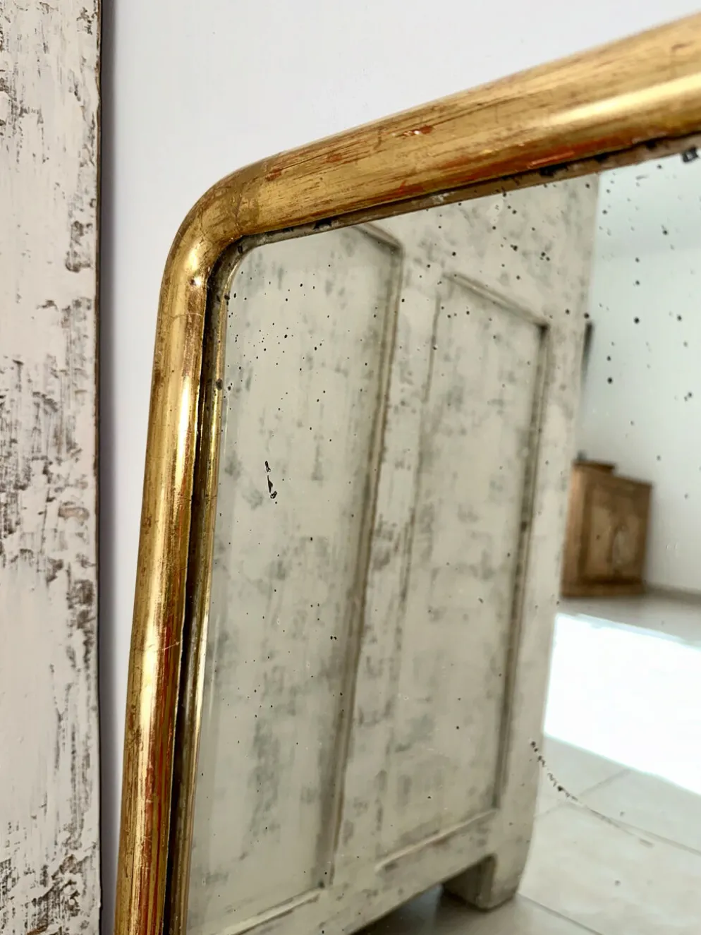 Miroir Louis-Philippe ancien doré XIXème