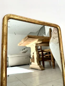 Miroir Louis-Philippe ancien doré XIXème