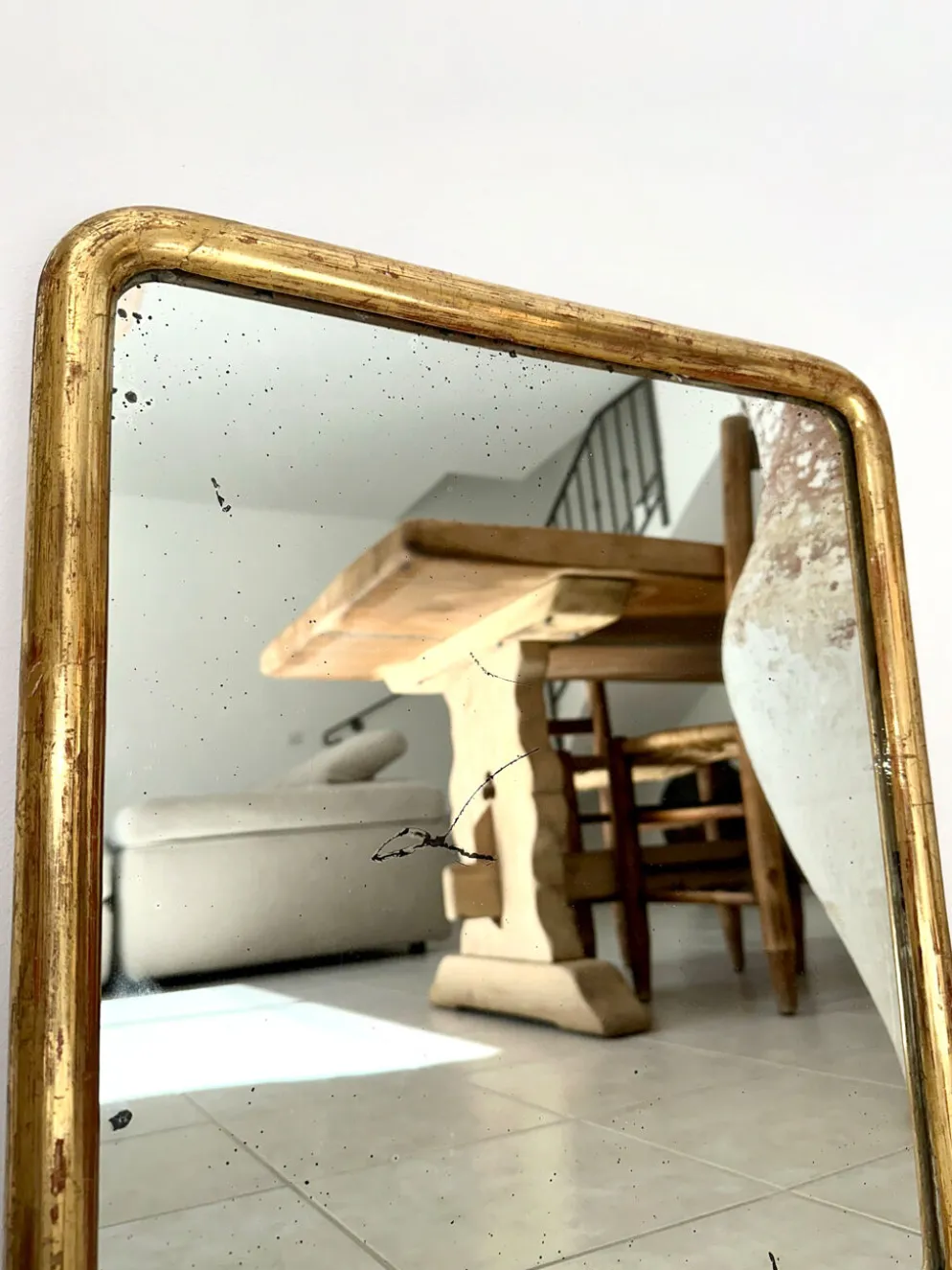 Miroir Louis-Philippe ancien doré XIXème