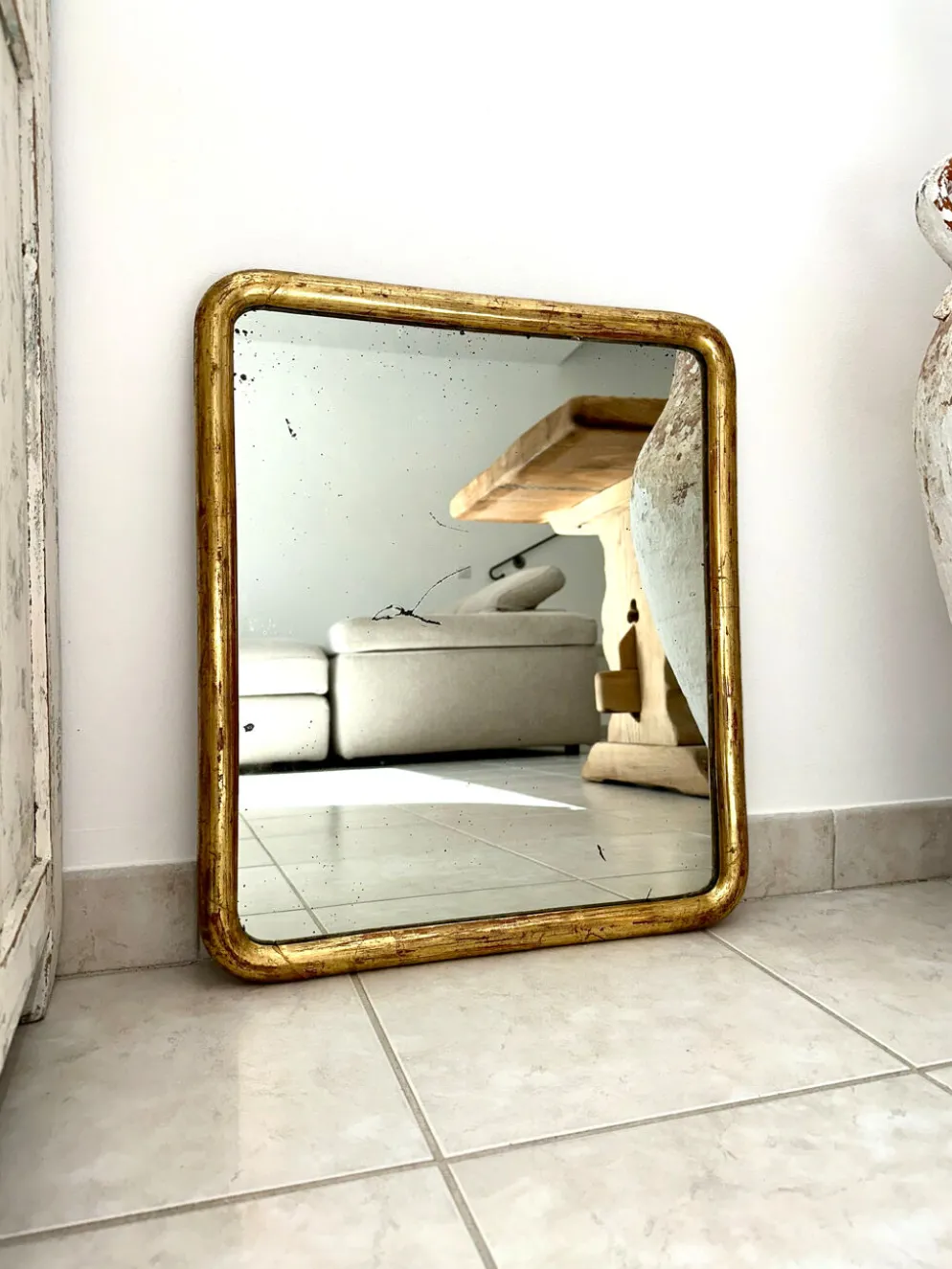 Miroir Louis-Philippe ancien doré XIXème