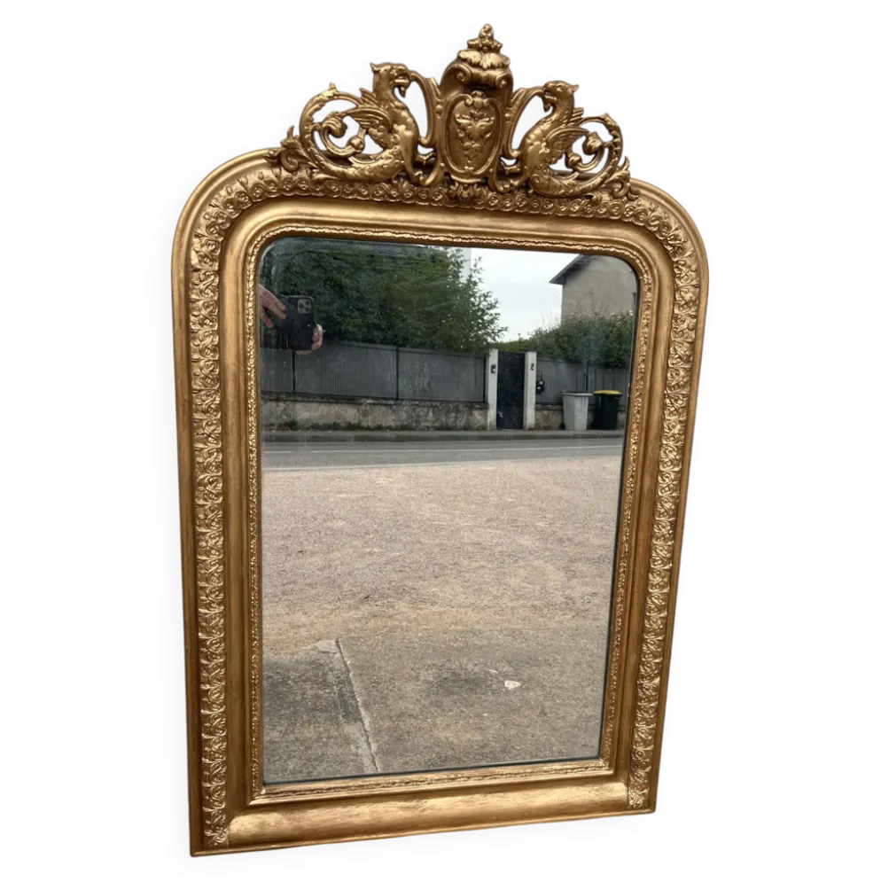 Miroir louis Philippe doré
