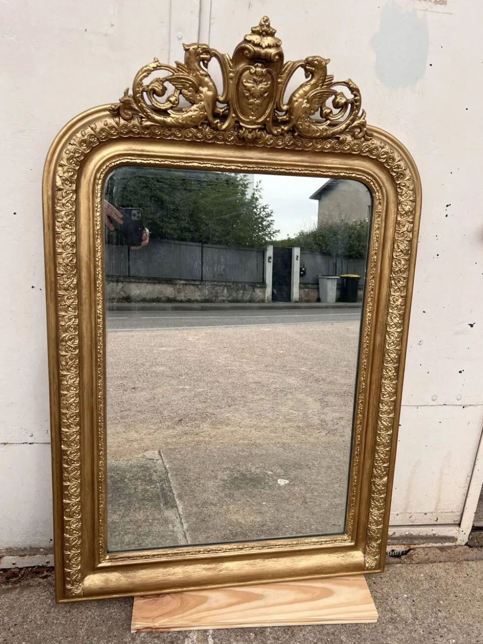 Miroir louis Philippe doré