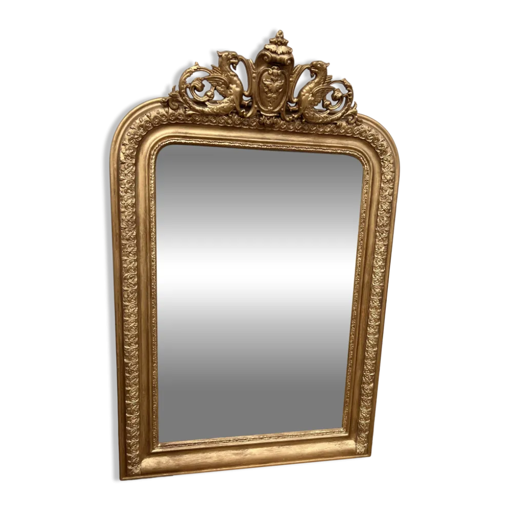 Miroir louis Philippe doré