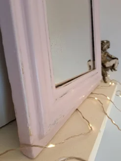 Miroir Louis Philippe rose poudré