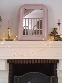 Miroir Louis Philippe rose poudré