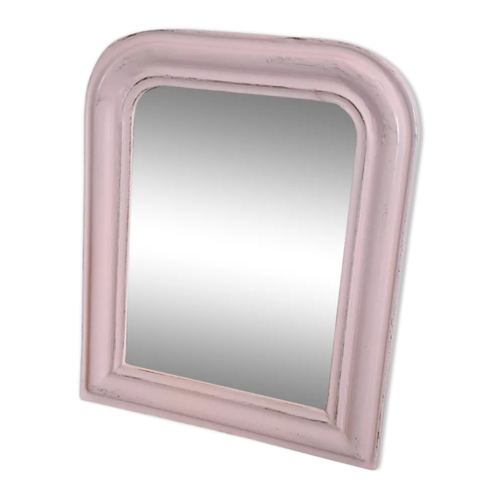 Miroir Louis Philippe rose poudré