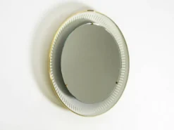 Miroir lumineux en métal Hillebrand, années 1960