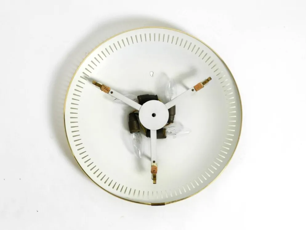 Miroir lumineux en métal Hillebrand, années 1960