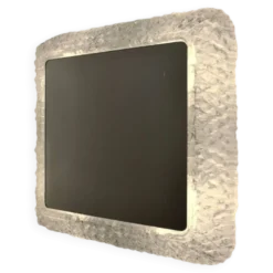Miroir lumineux rétro-éclairant en lucite,1960