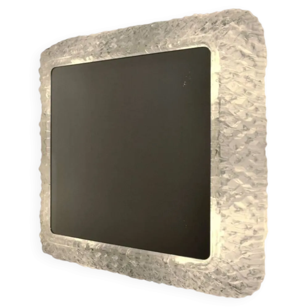 Miroir lumineux rétro-éclairant en lucite,1960